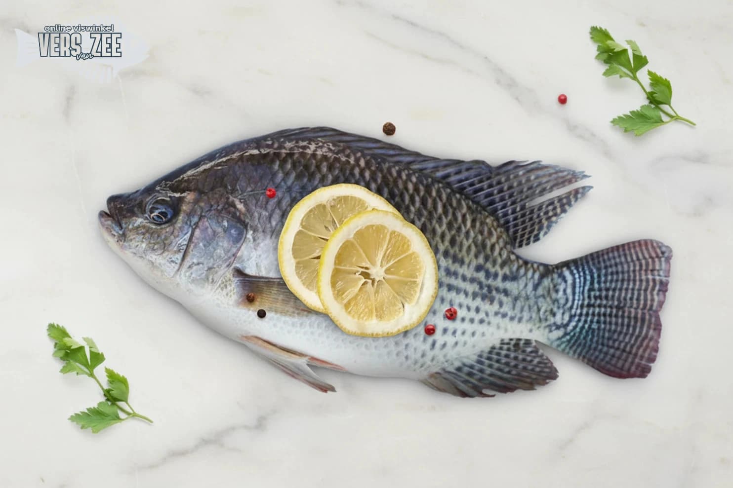 Tilapia met citroen en kruiden